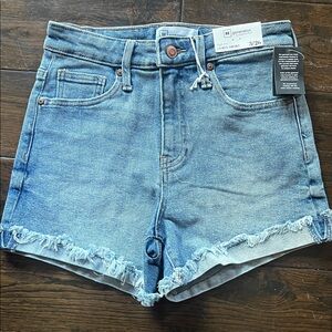 Kendall + Kylie Light Blue Frayed Hem Jean Shorts